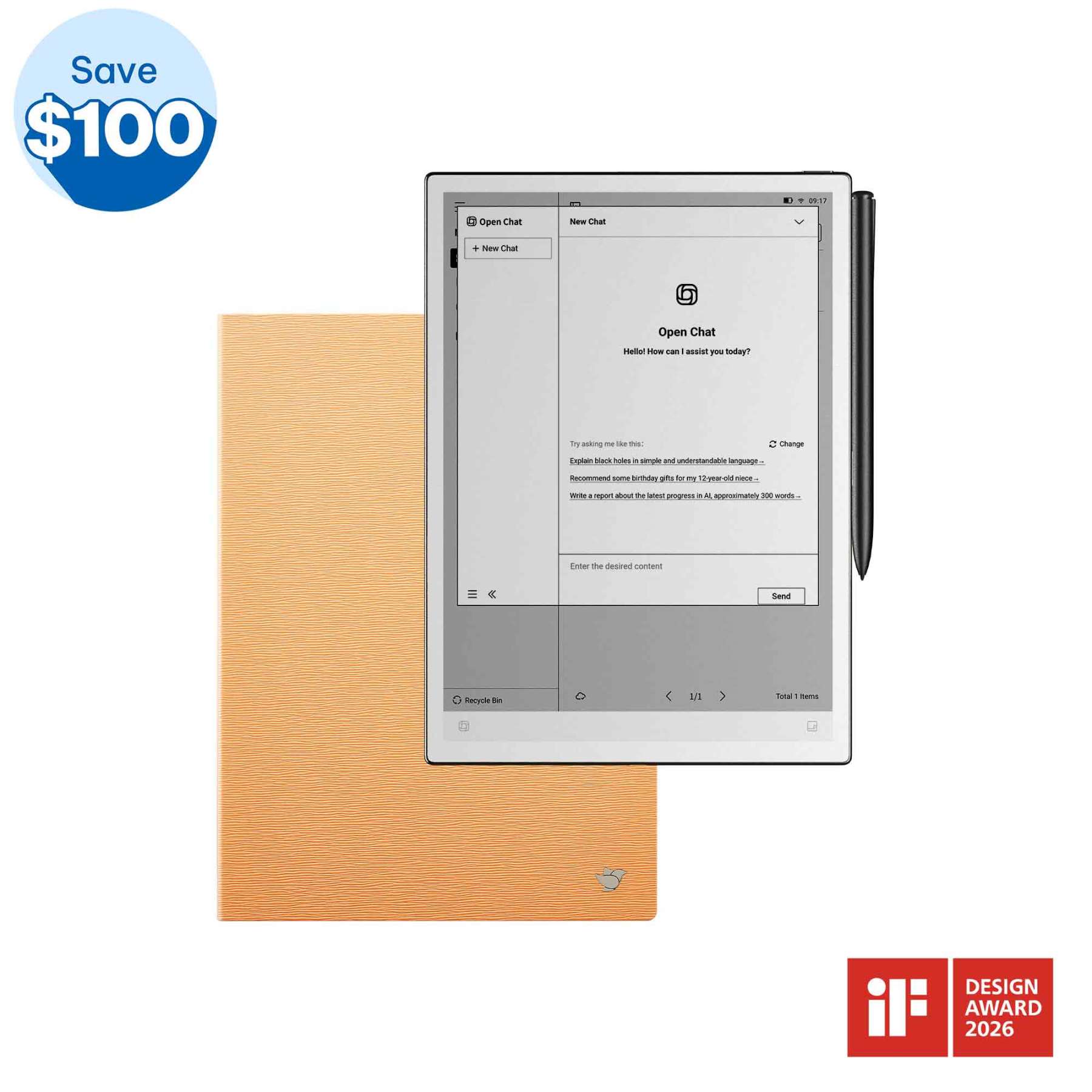 iFLYTEK AINOTE 2, The World's First LLM-Powered Paper Tablet