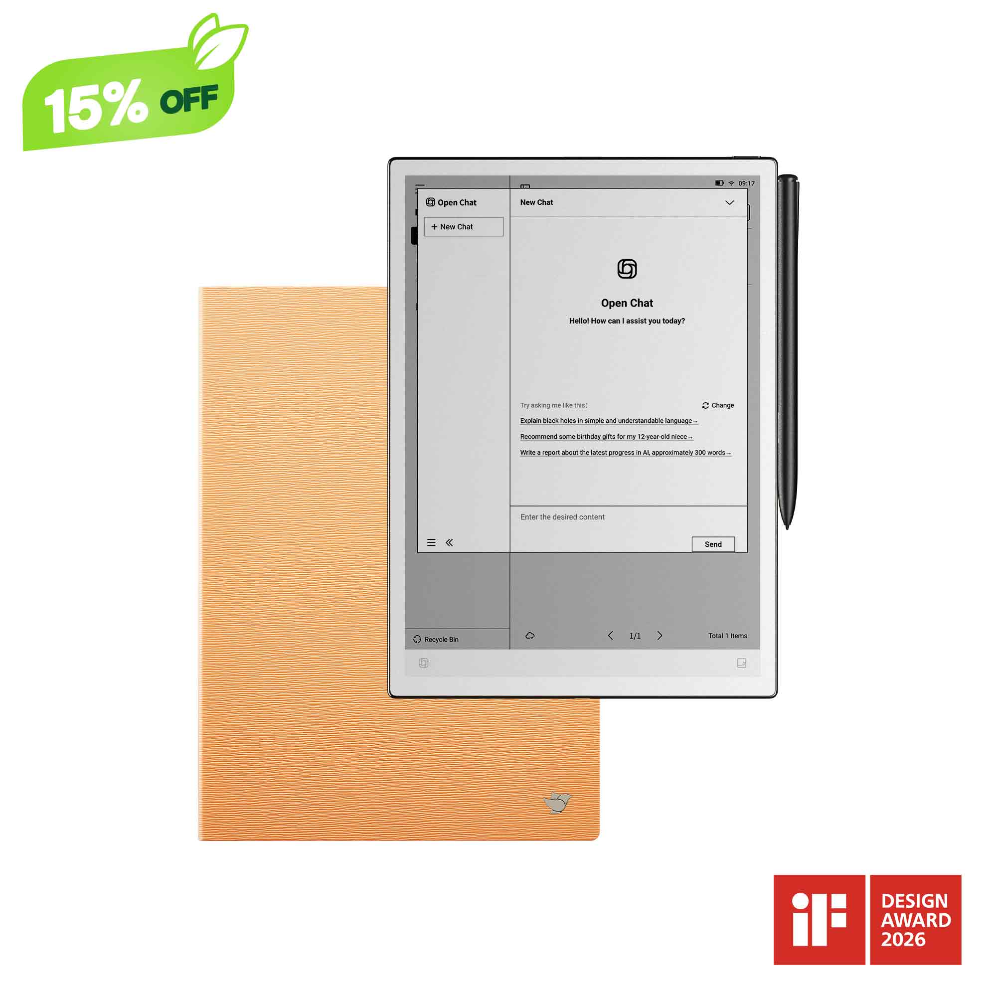 iFLYTEK AINOTE 2, The World's First LLM-Powered Paper Tablet