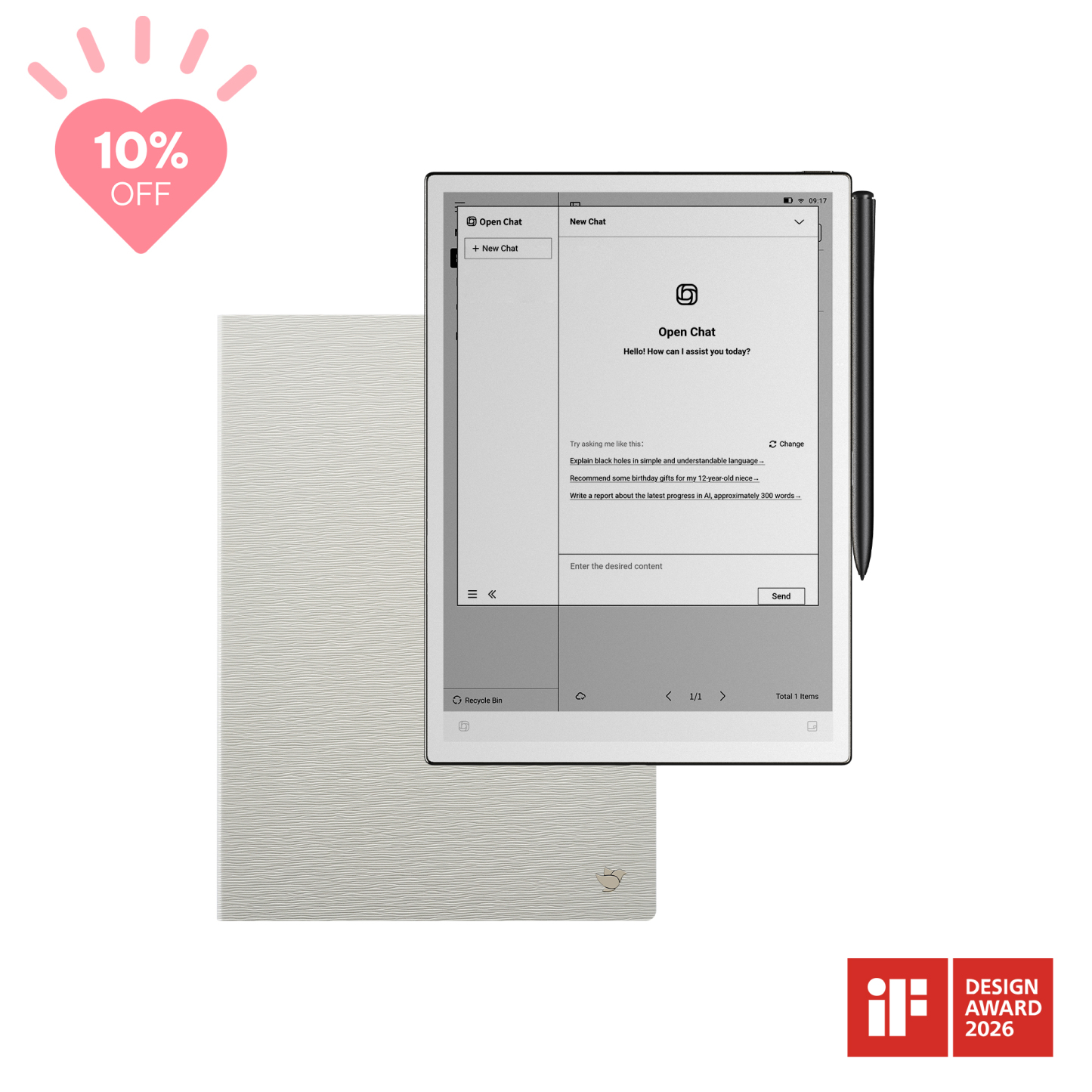 iFLYTEK AINOTE 2, The World's First LLM-Powered Paper Tablet