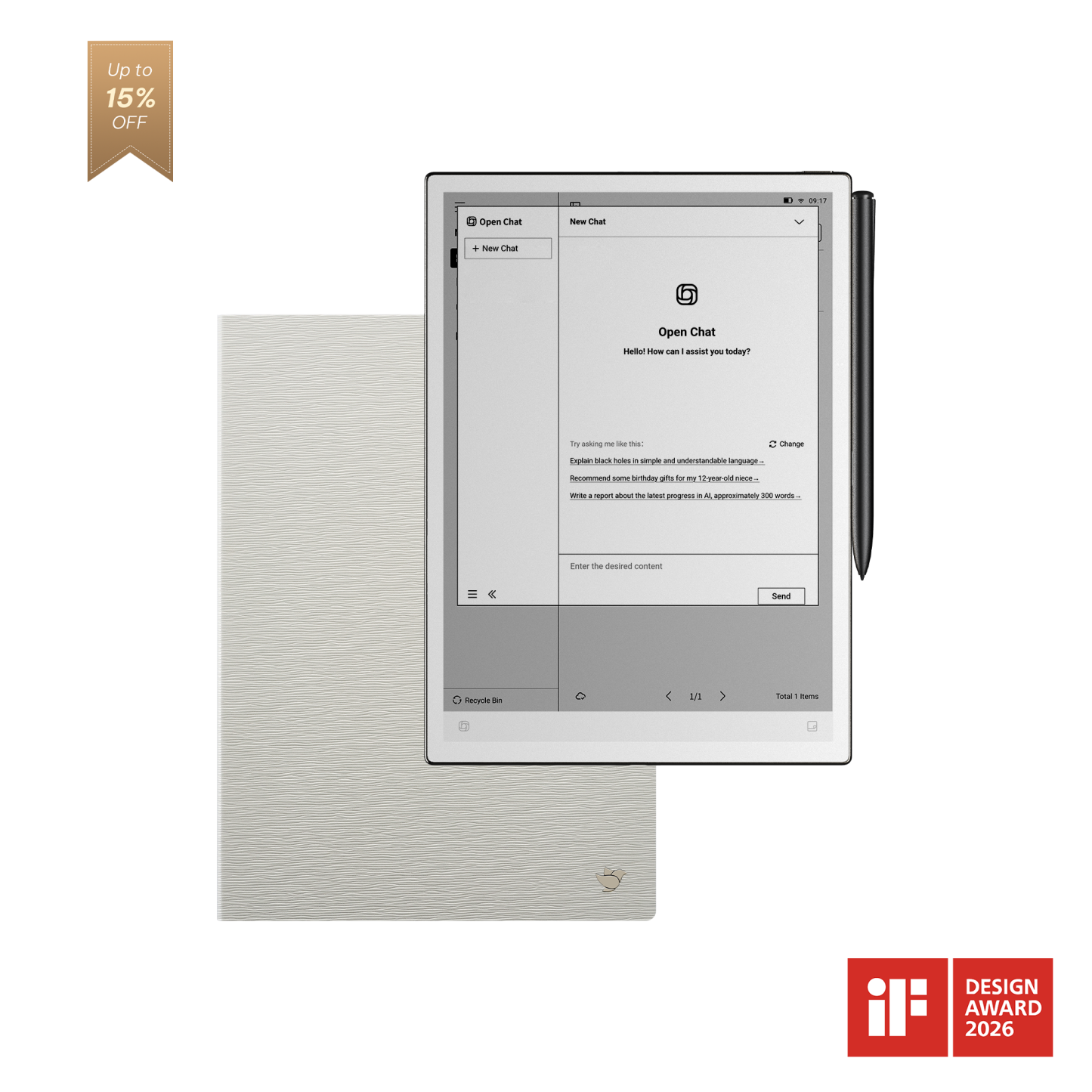 iFLYTEK AINOTE 2, The World's First LLM-Powered Paper Tablet