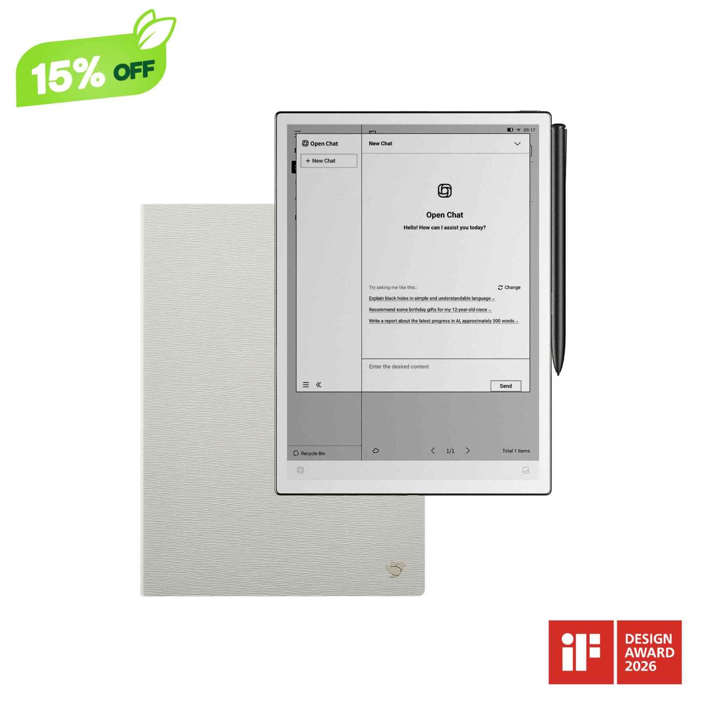 iFLYTEK AINOTE 2, The World's First LLM-Powered Paper Tablet