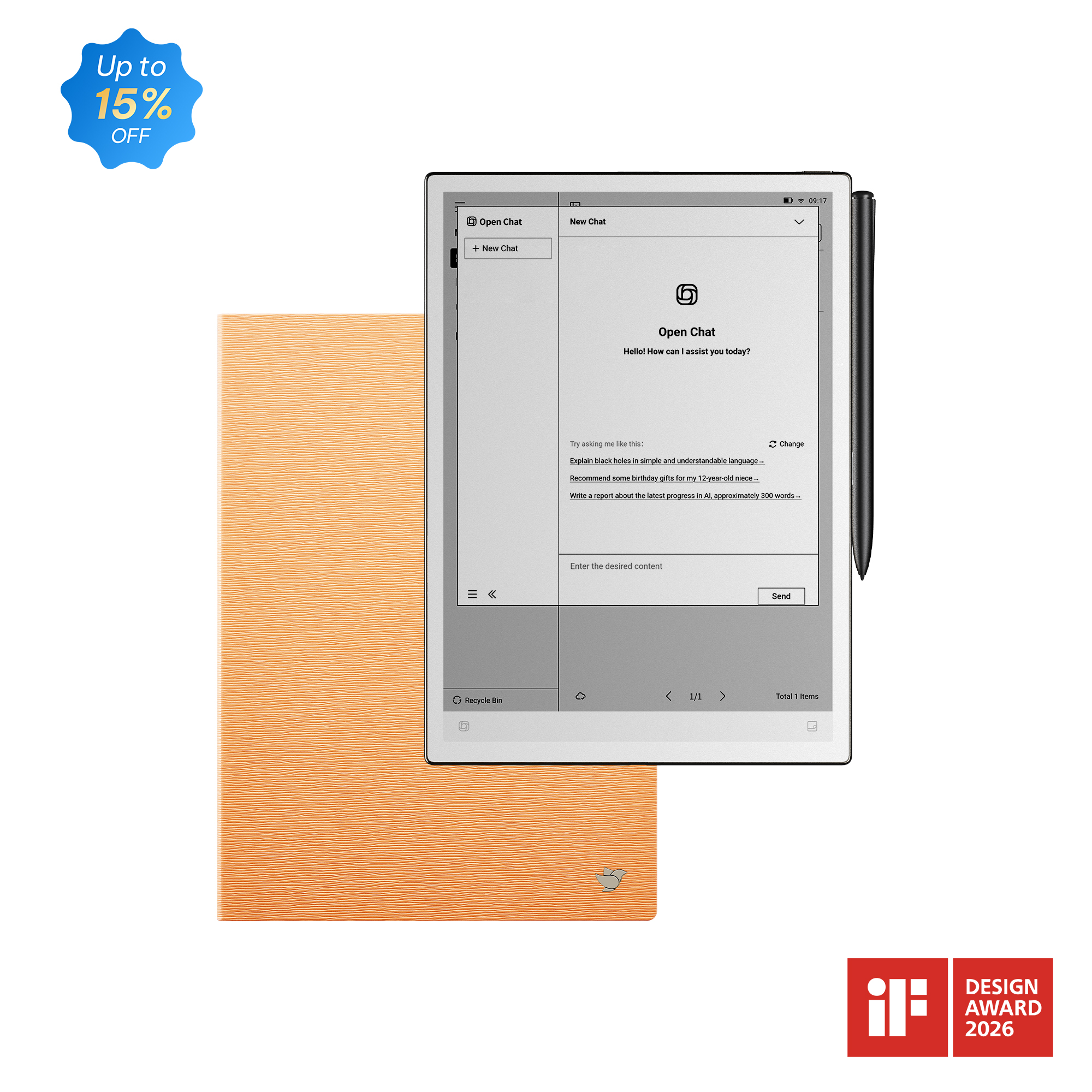 iFLYTEK AINOTE 2, The World's First LLM-Powered Paper Tablet