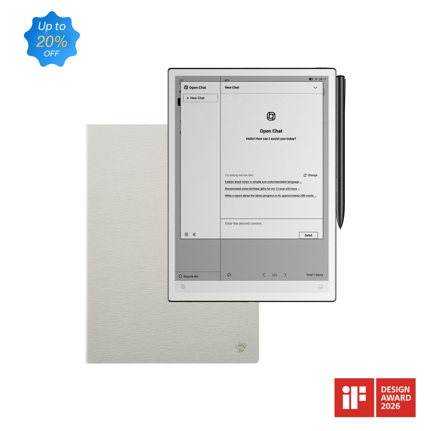 iFLYTEK AINOTE 2, The World's First LLM-Powered Paper Tablet