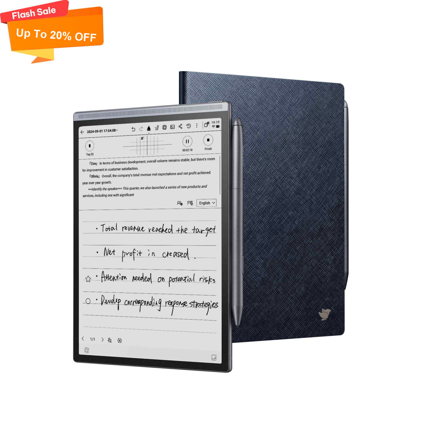 iFLYTEK AINOTE Air 2 - All in One Smart E Ink Digital Paper Tablet