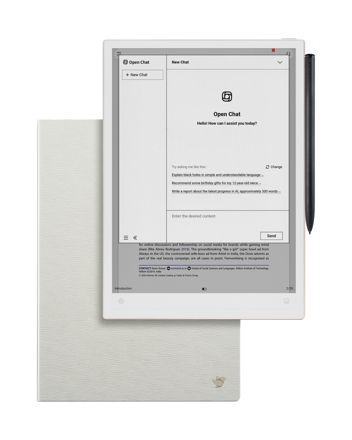 iFLYTEK AINOTE 2, The World's First GPT-5-Powered Paper Tablet