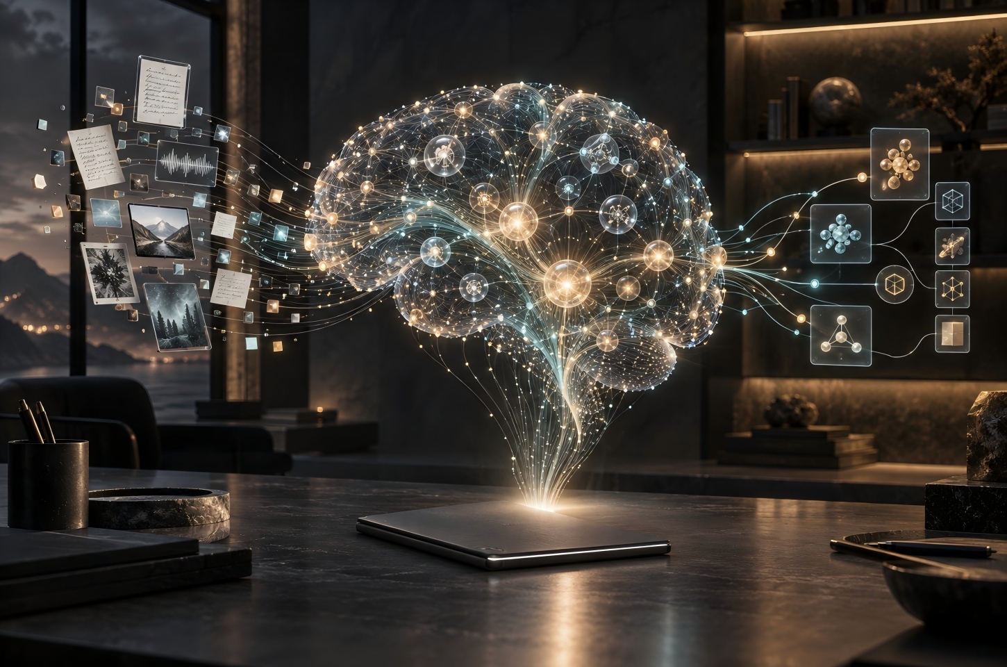 AI second brain transforming notes into organized knowledge