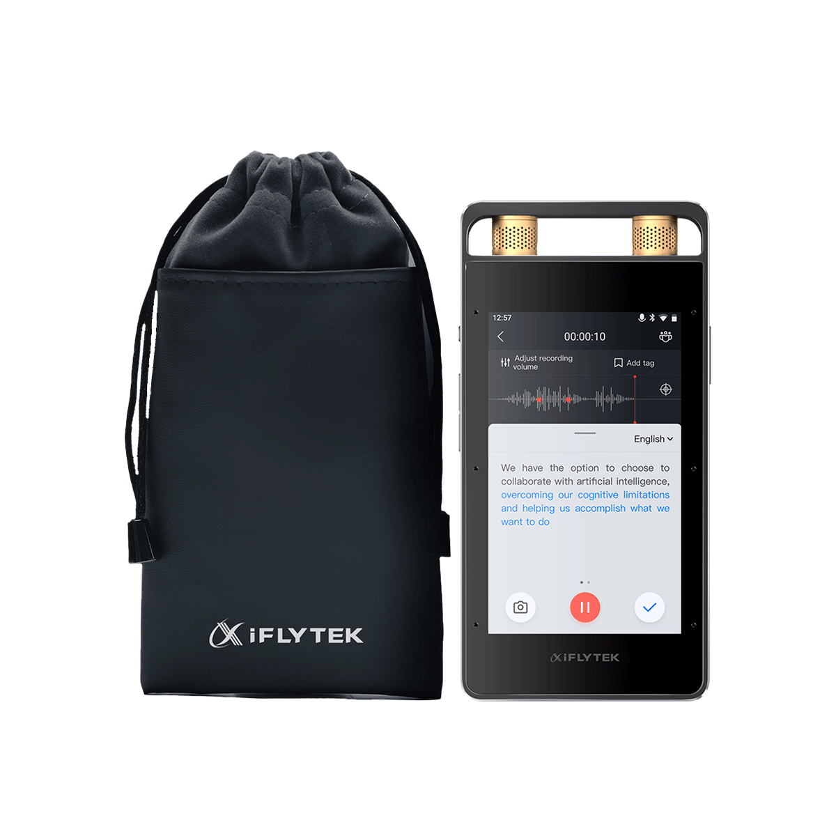 iFLYTEK Smart Recorder Pro, Real-time Online Voice Transcription with Ultra-long Distance Pickup