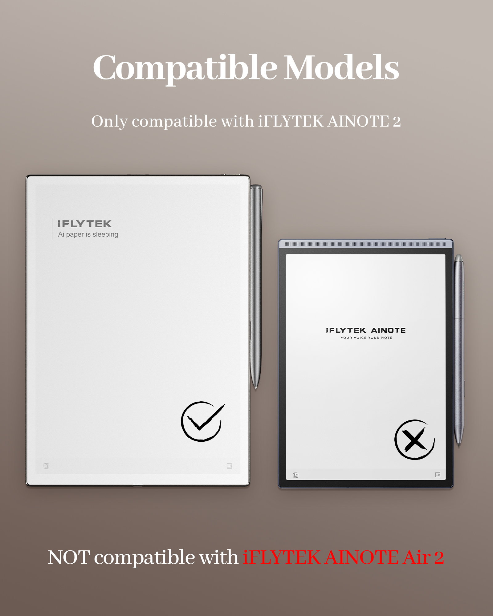 AINOTE 2 Type Folio Keyboard