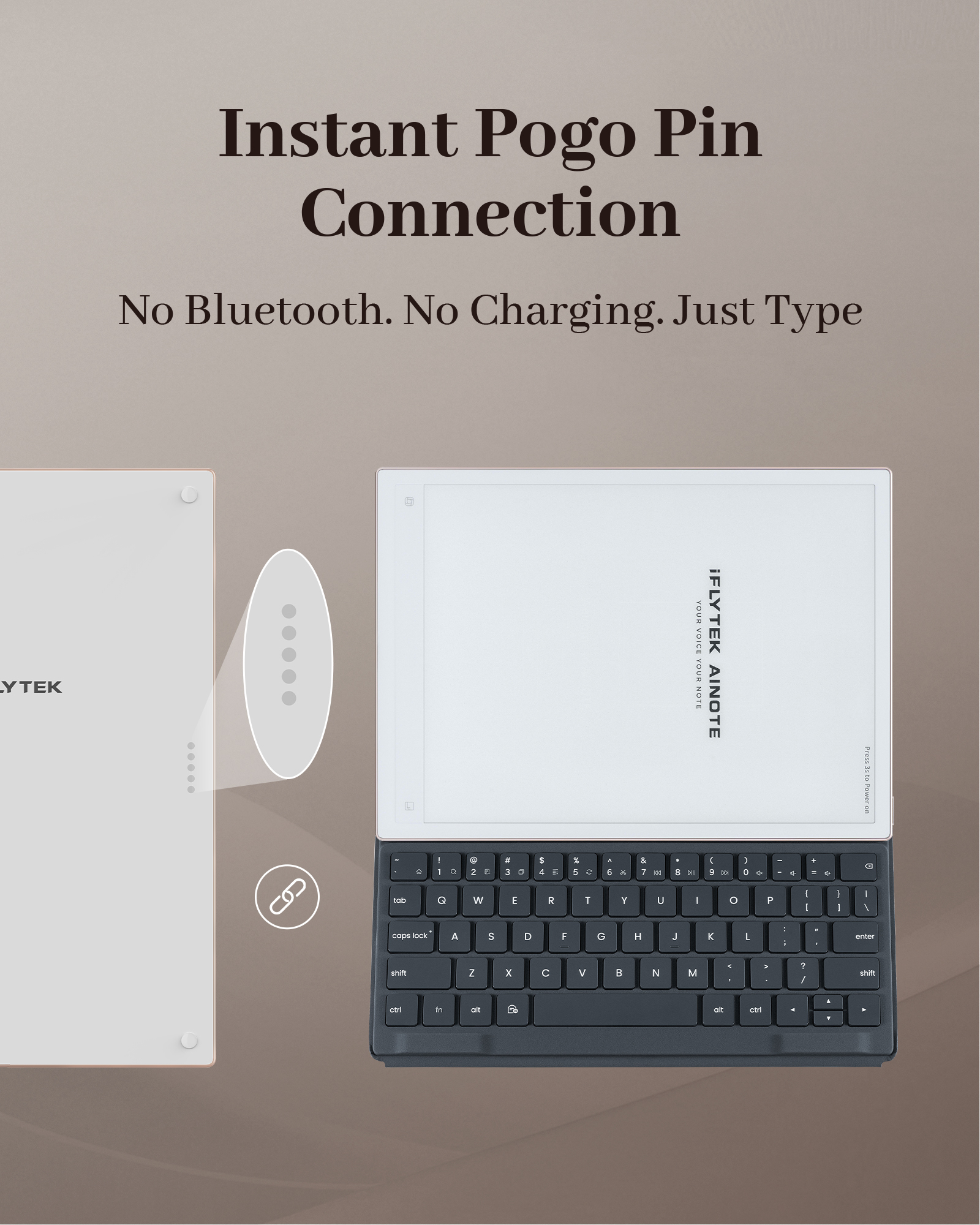 AINOTE 2 Type Folio Keyboard