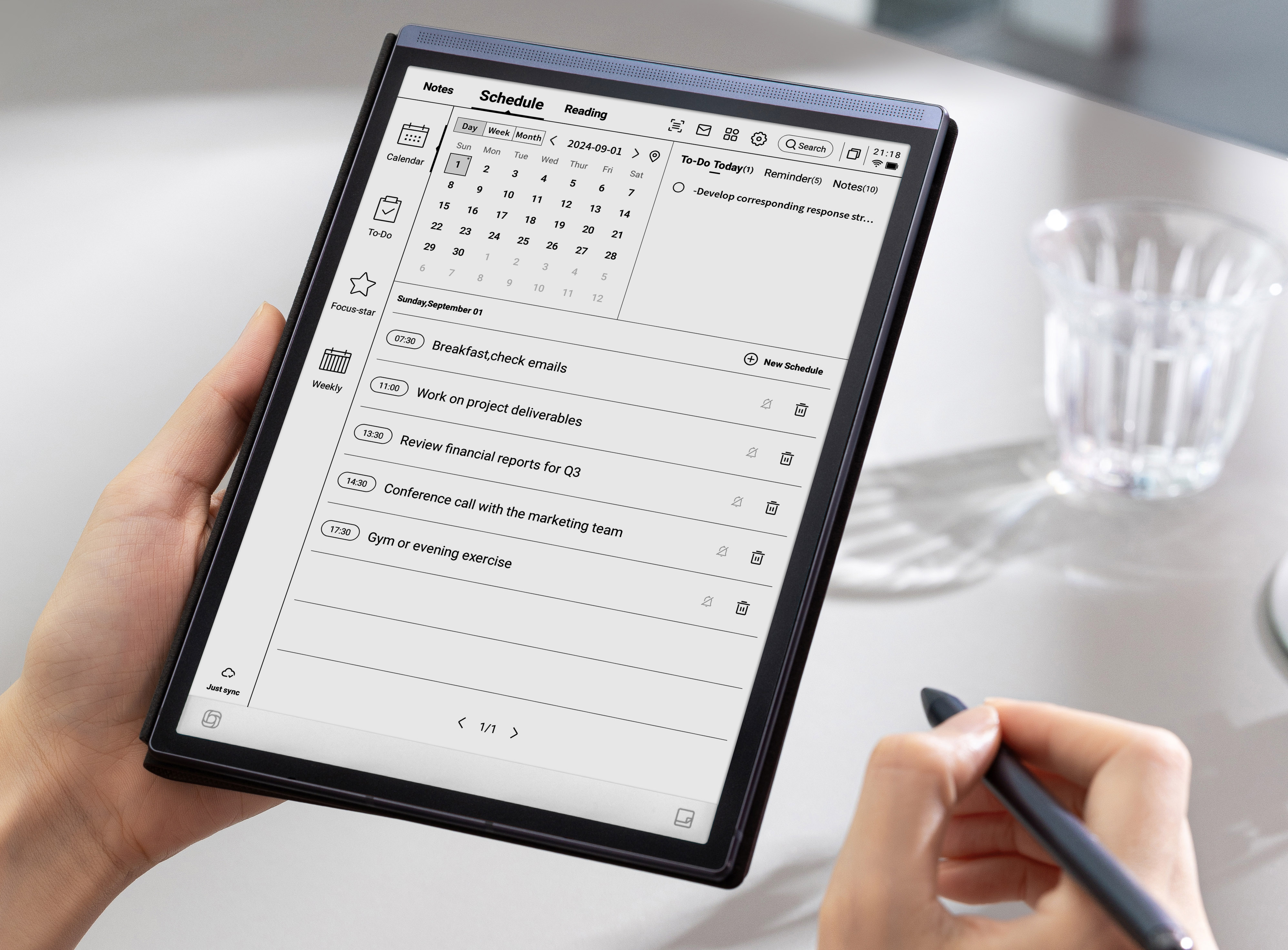 small electronic notebook