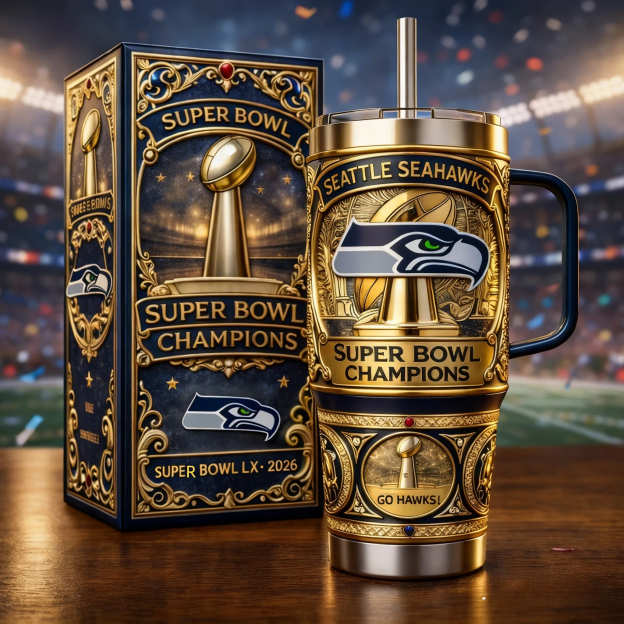 2026 Seattle Seahawks Super Bowl Champion Tumbler With Handle