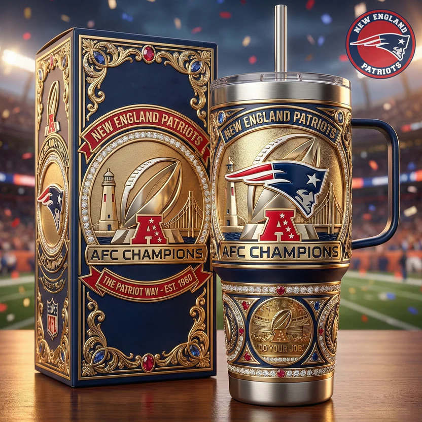 New England Patriots 40oz Tumbler With Handle