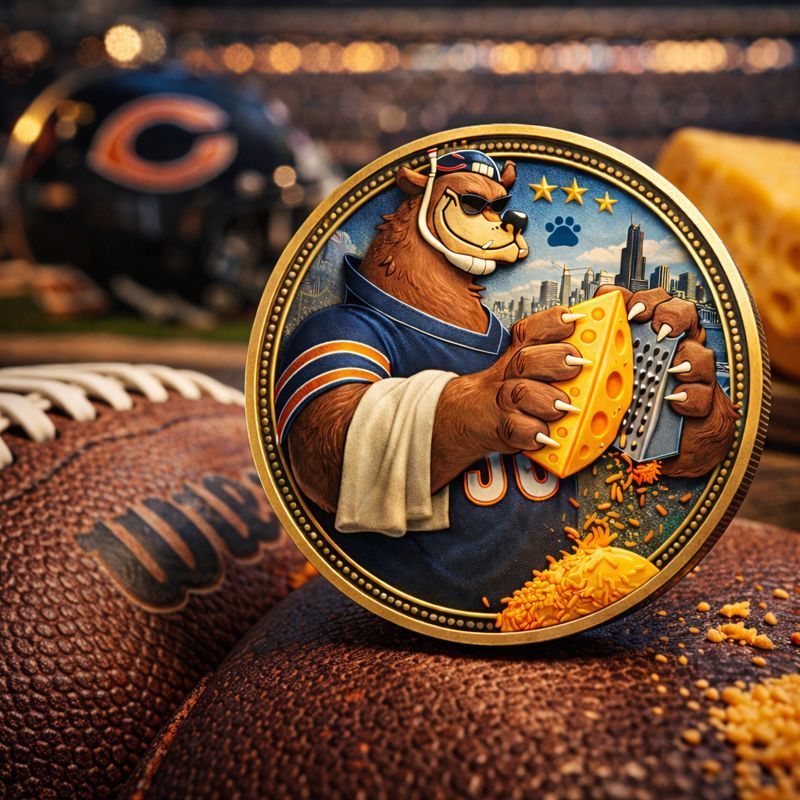 🐻 Chicago Bears “Built to Shred” Rivalry Coin