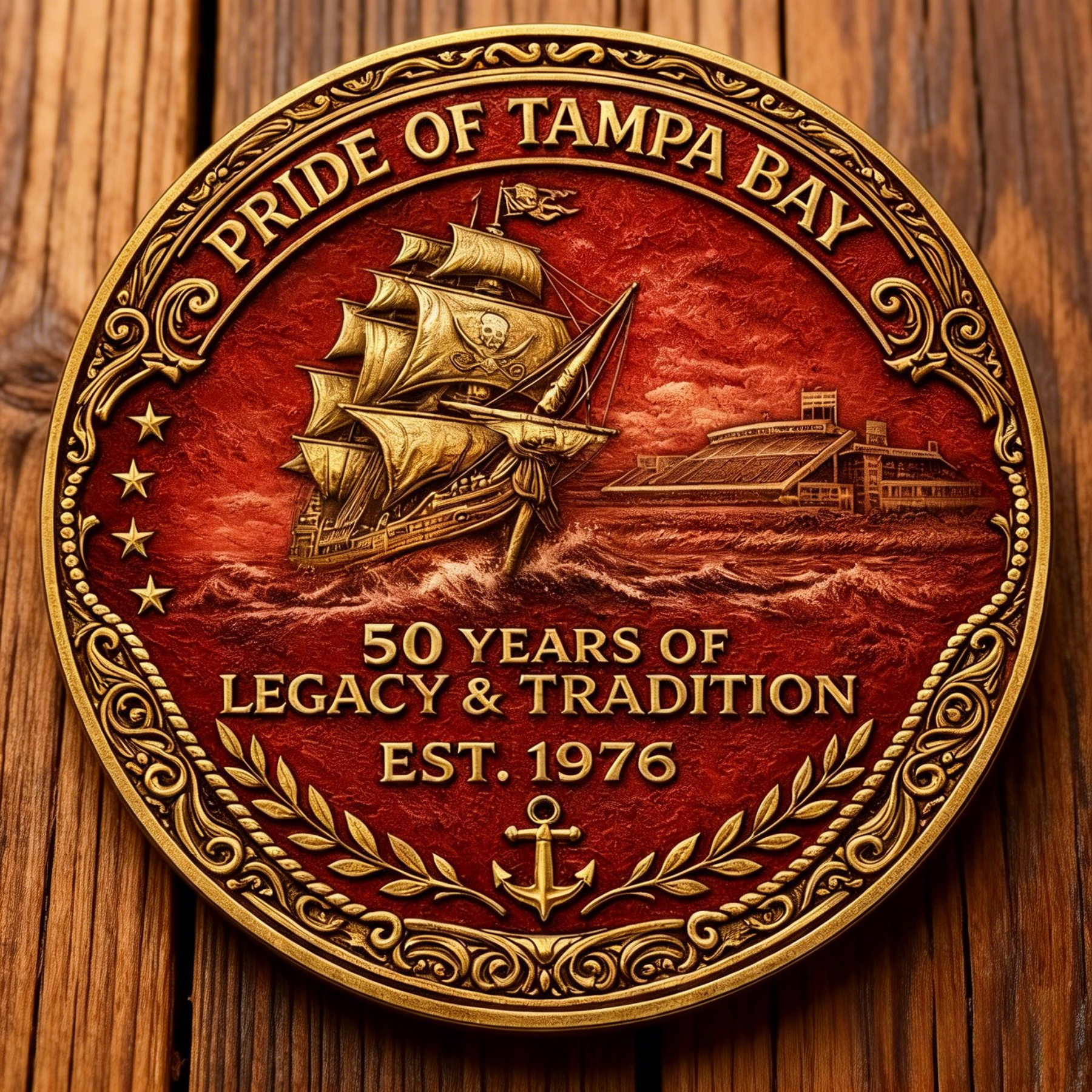 ⛵Tampa Bay Buccaneers 50th Anniversary Commemorative Coin