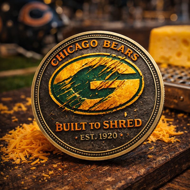🐻 Chicago Bears “Built to Shred” Rivalry Coin