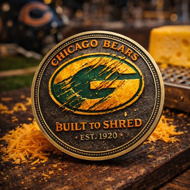 🐻 Chicago Bears “Built to Shred” Rivalry Coin