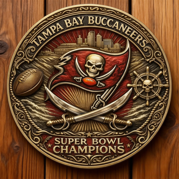 ⛵Tampa Bay Buccaneers 50th Anniversary Commemorative Coin