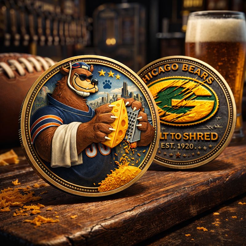 🐻 Chicago Bears “Built to Shred” Rivalry Coin