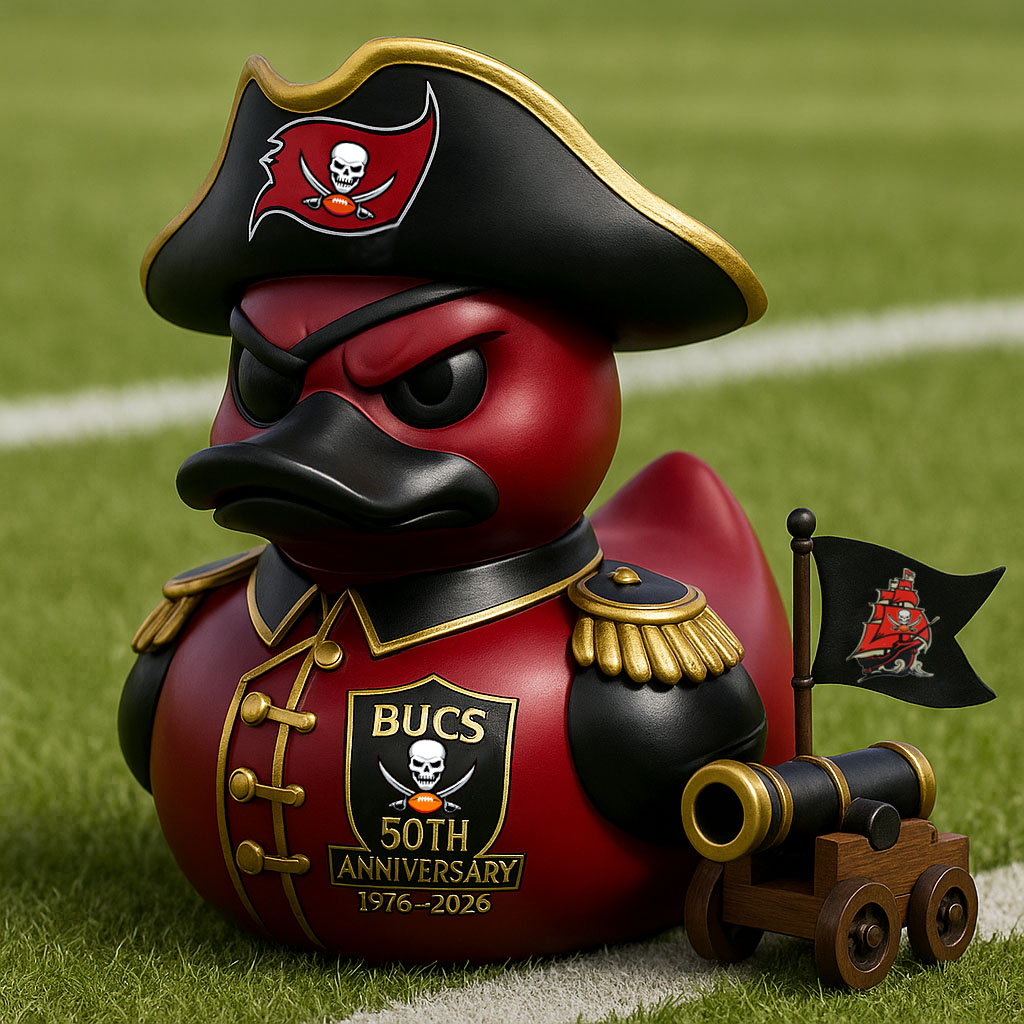 Buccaneers 50th Anniversary Collectible Duck
