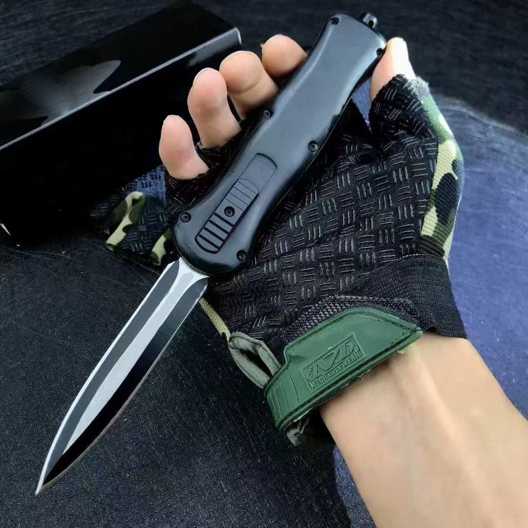 🔥Last Day Promotion- SAVE 70%🎄BM Infidel D/E Dagger OTF Automatic Knife (7.56" Black) 3300BK