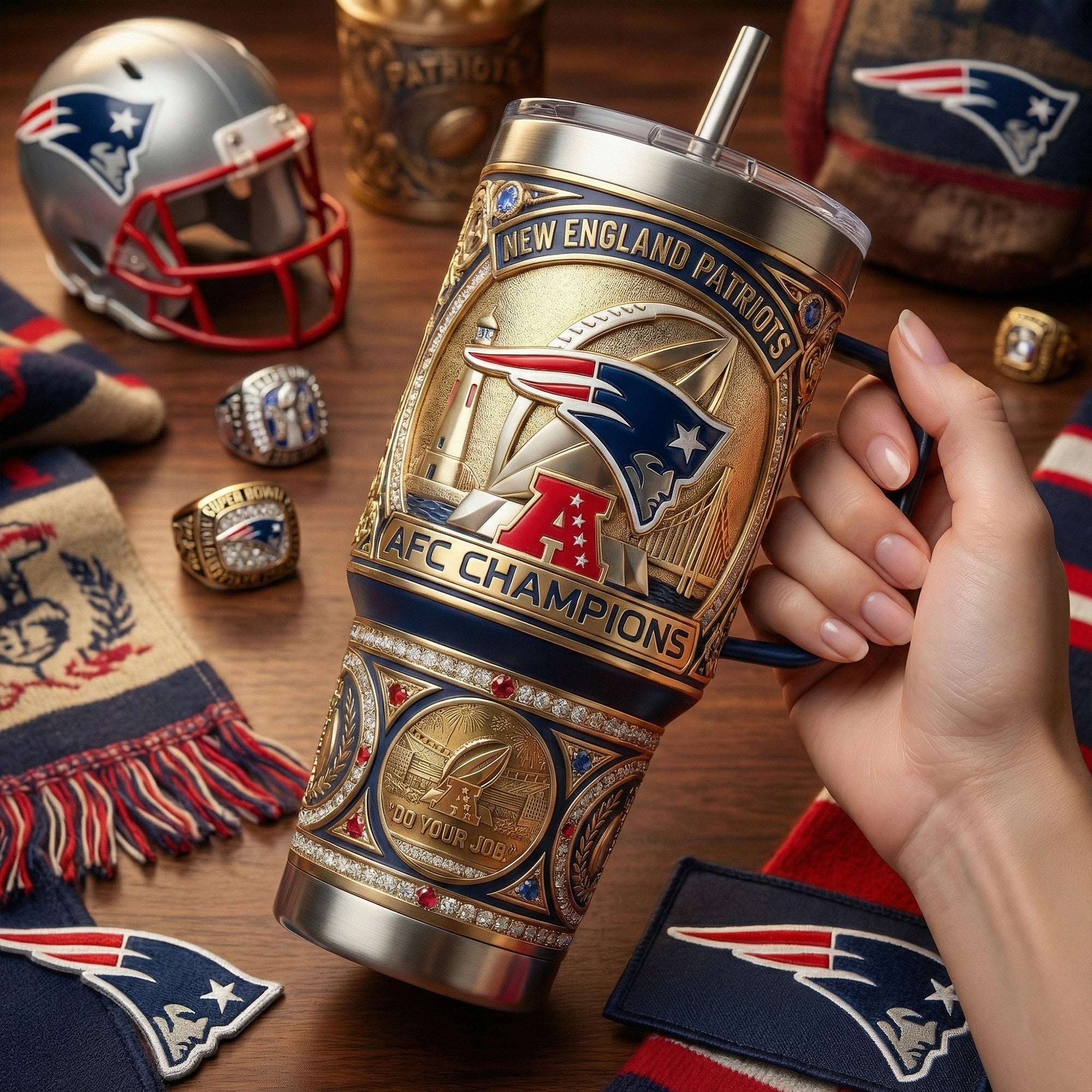 NEP 40oz Tumbler With Handle LNTH