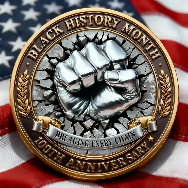 Black History Month Centennial Commemorative Coin