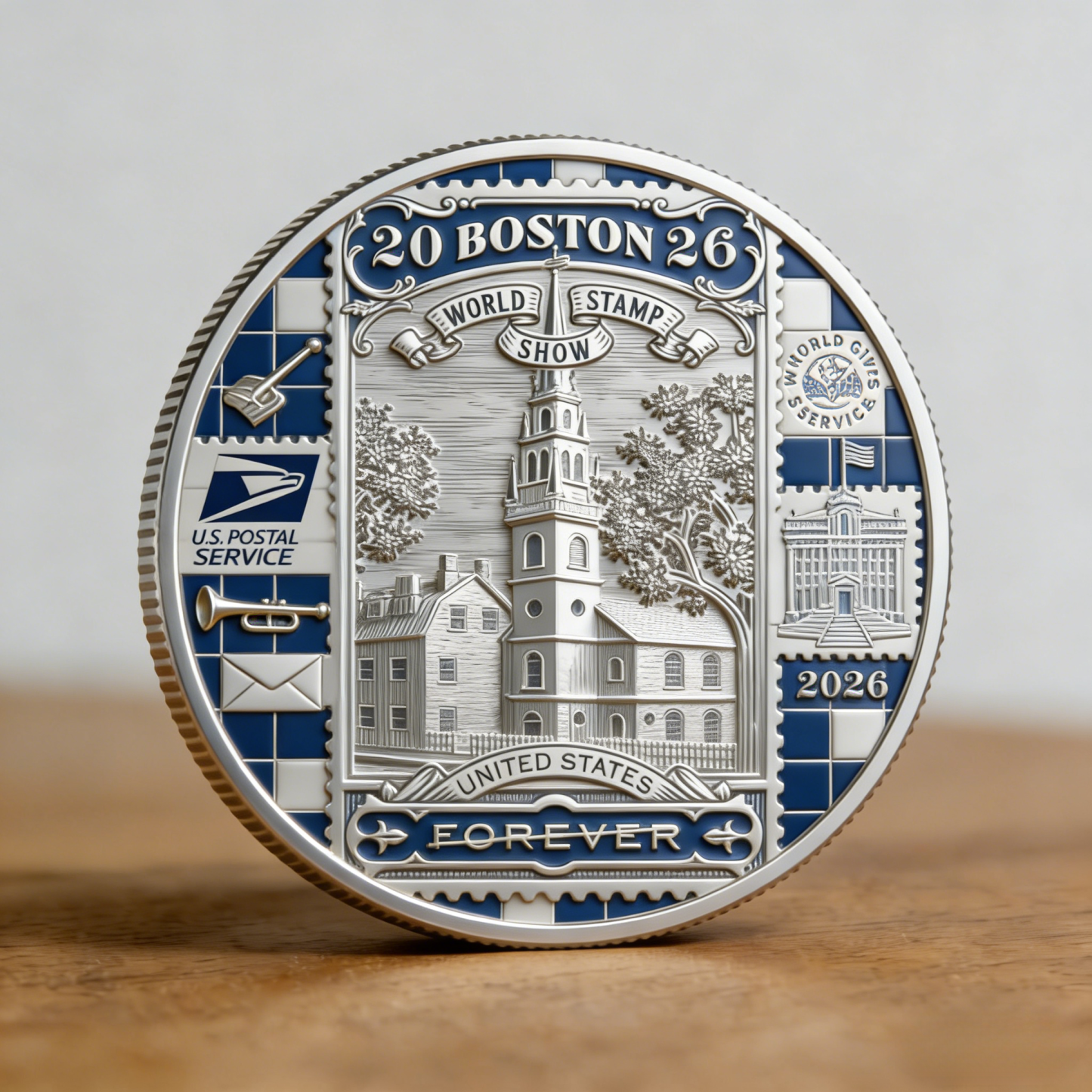 📮 Boston 2026 “Forever Stamp Heritage Coin” — United Stamp Show Edition