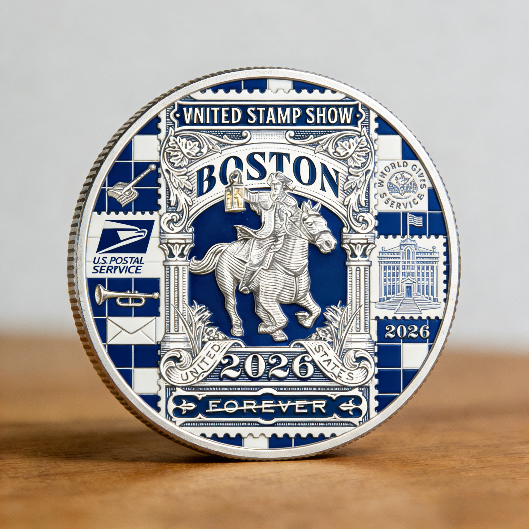 📮 Boston 2026 “Forever Stamp Heritage Coin” — United Stamp Show Edition