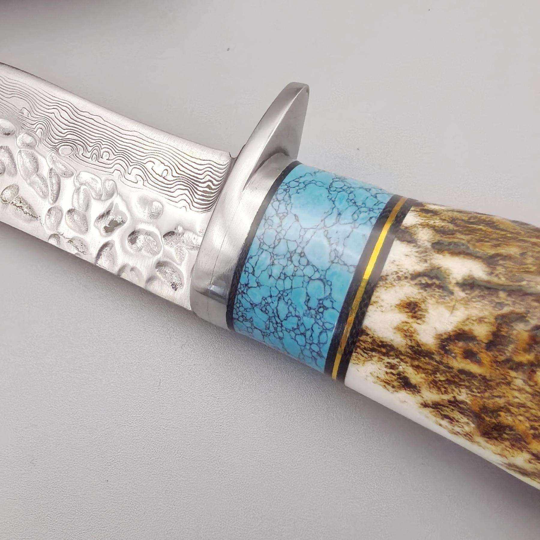 🫎Damascus VG10 Steel Camping Knife