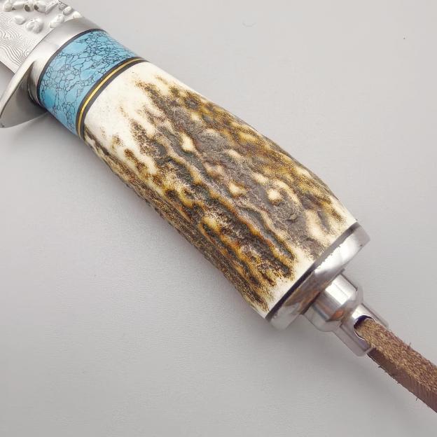 🫎Damascus VG10 Steel Camping Knife