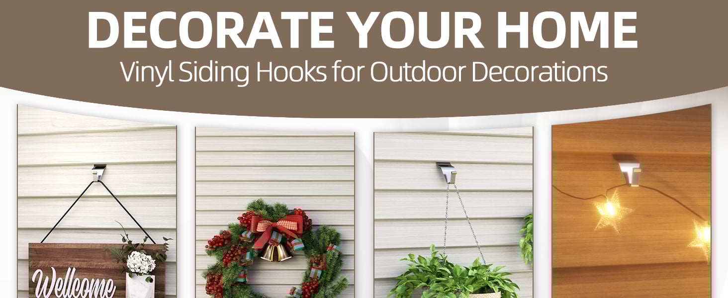 vinyl siding hook for decoration