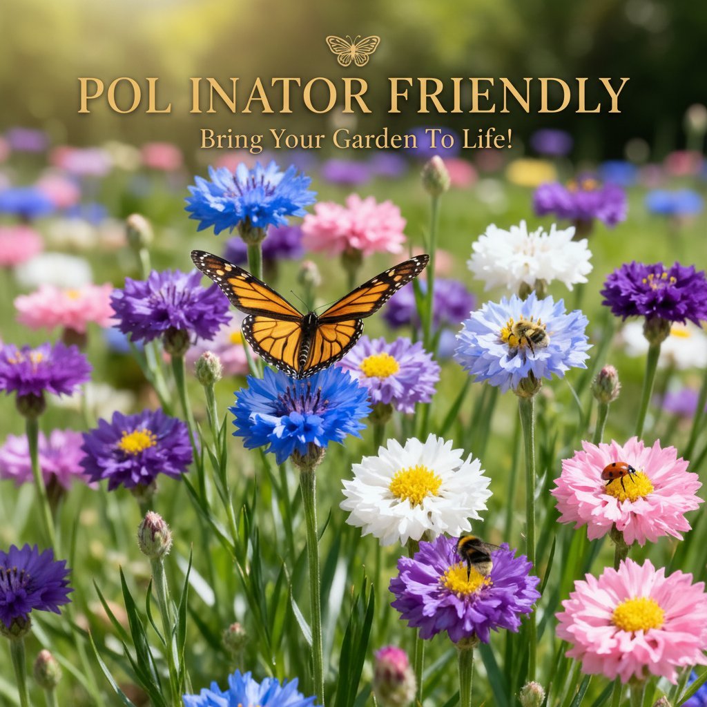 🌱Premium Cornflower Seeds – The "Unstoppable" Wildflower That Grows Anywhere