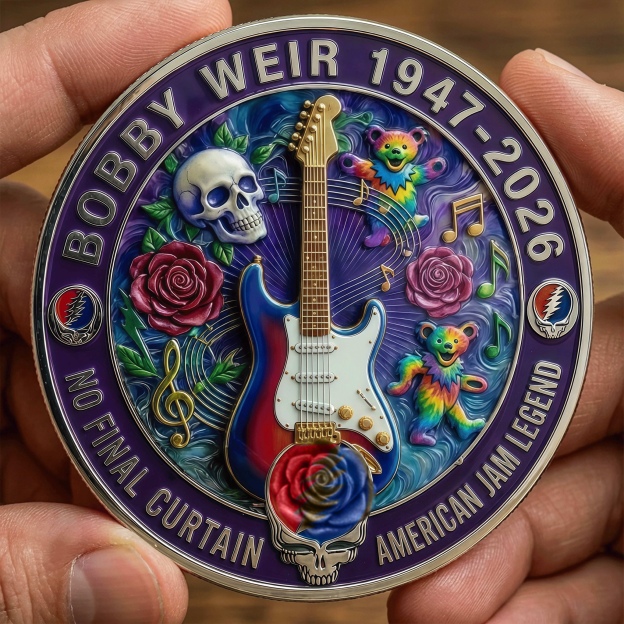 🎸The Music Never Stopped · Bob Weir Commemorative Coin