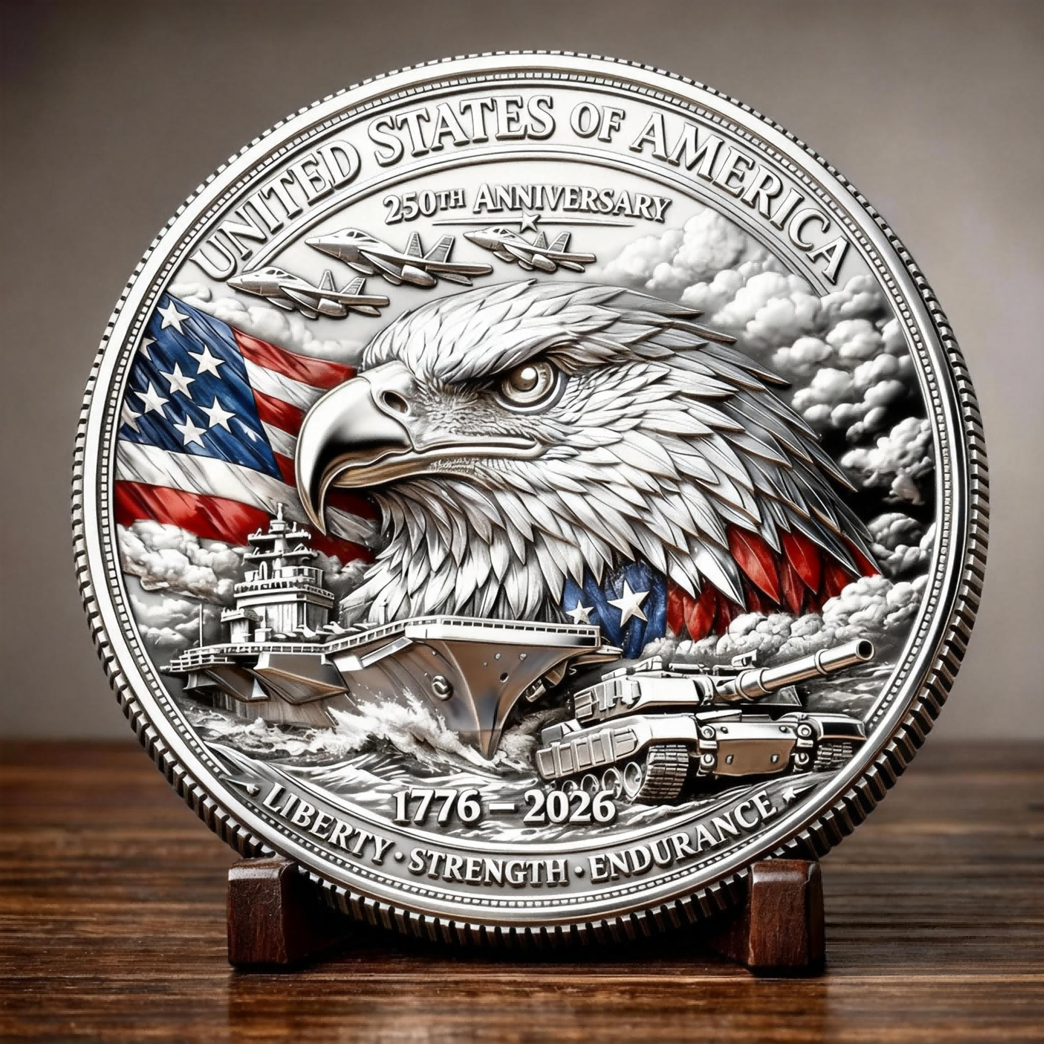 🏆Flash Sale 60% OFF - 🦅United States of America – 250th Anniversary Commemorative Coin 🇺🇸