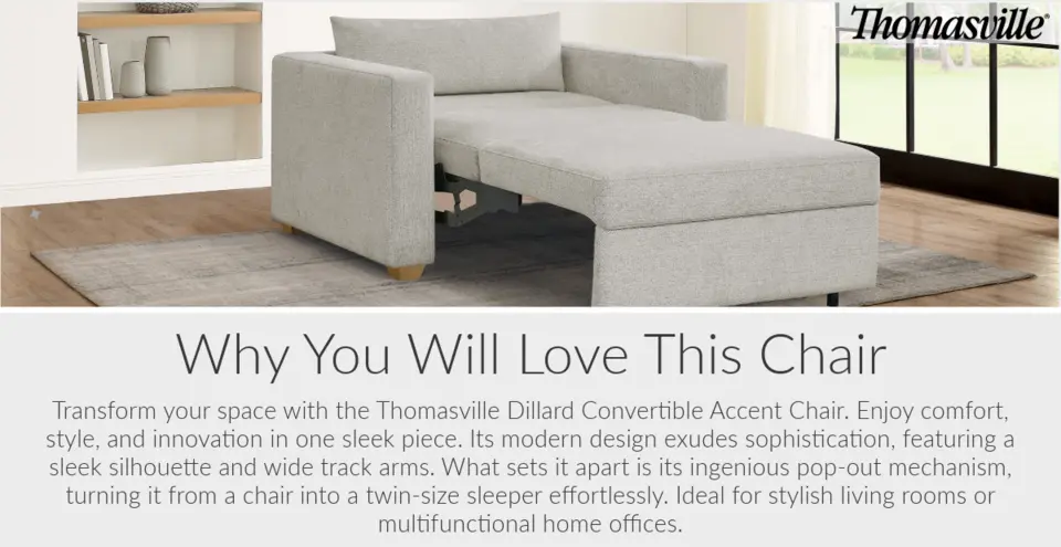 Dillard Convertible Sleeper Chair - Why you will love this chair