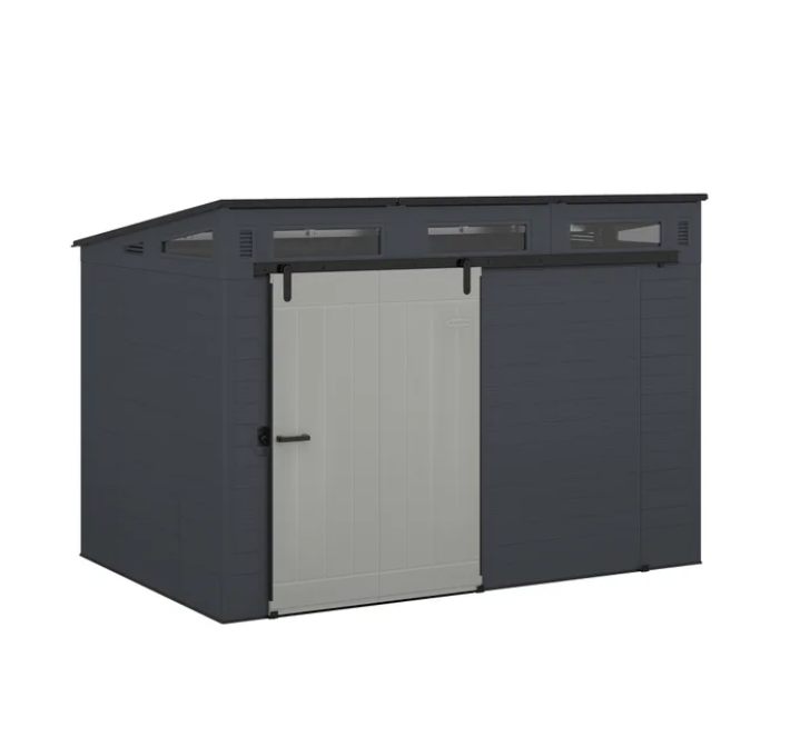Sunthtcast Modernist 10 ft x 7 ft. Sliding Door Storage Shed