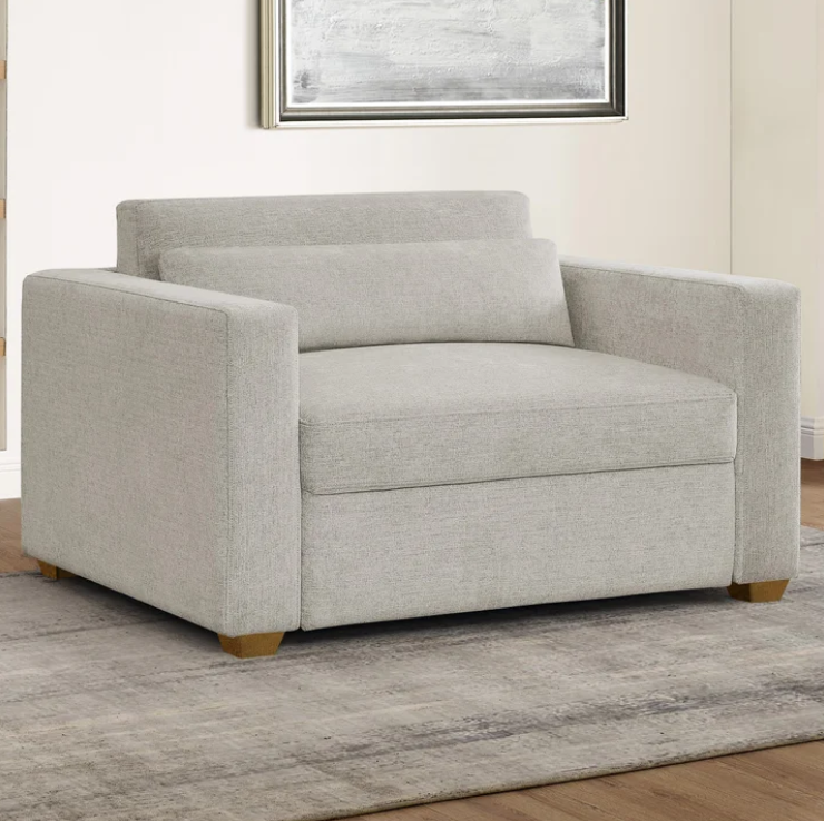 Thomathtsville Dillard Fabric Twin Size Convertible Sleeper Chair