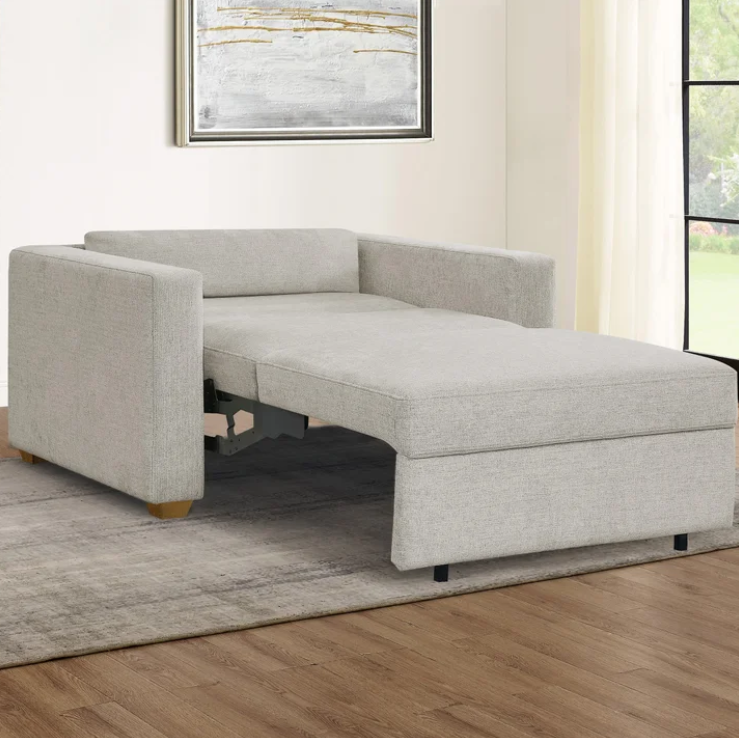 Thomathtsville Dillard Fabric Twin Size Convertible Sleeper Chair