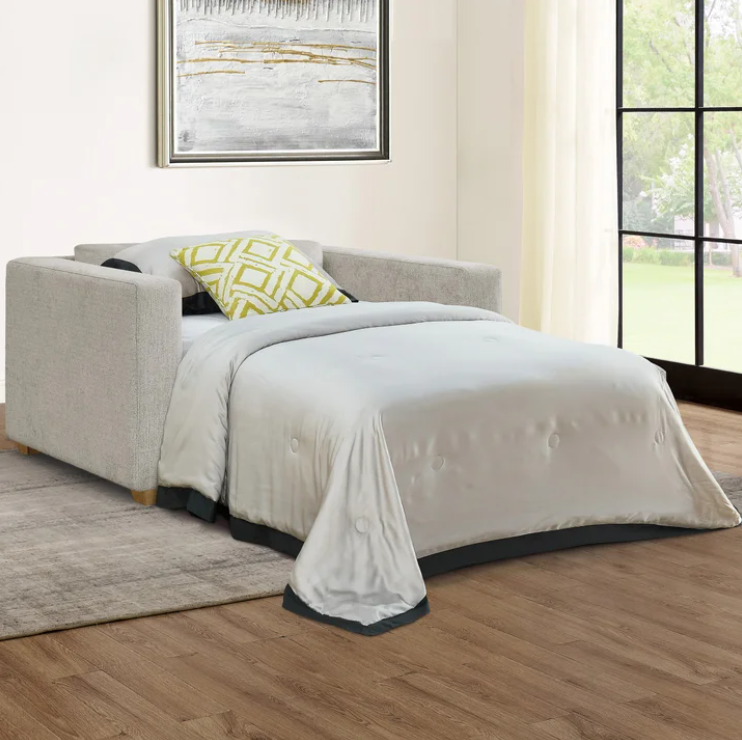 Thomathtsville Dillard Fabric Twin Size Convertible Sleeper Chair