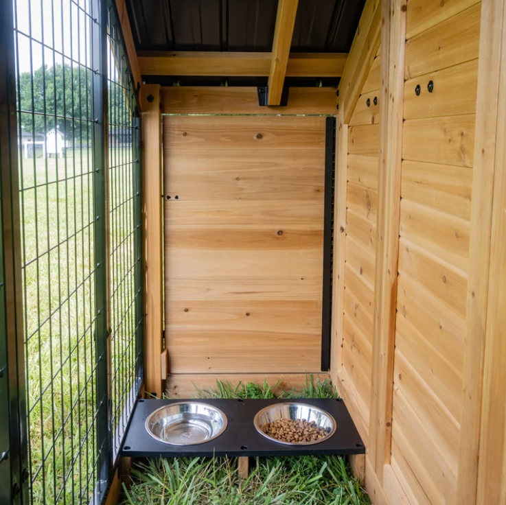 Backyard Discovery 7’ x 5’ Canine Cabin Cedar Wood Outdoor Dog Kennel