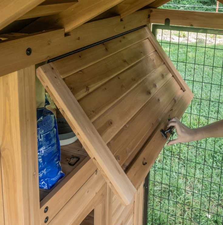 Backyard Discovery 7’ x 5’ Canine Cabin Cedar Wood Outdoor Dog Kennel