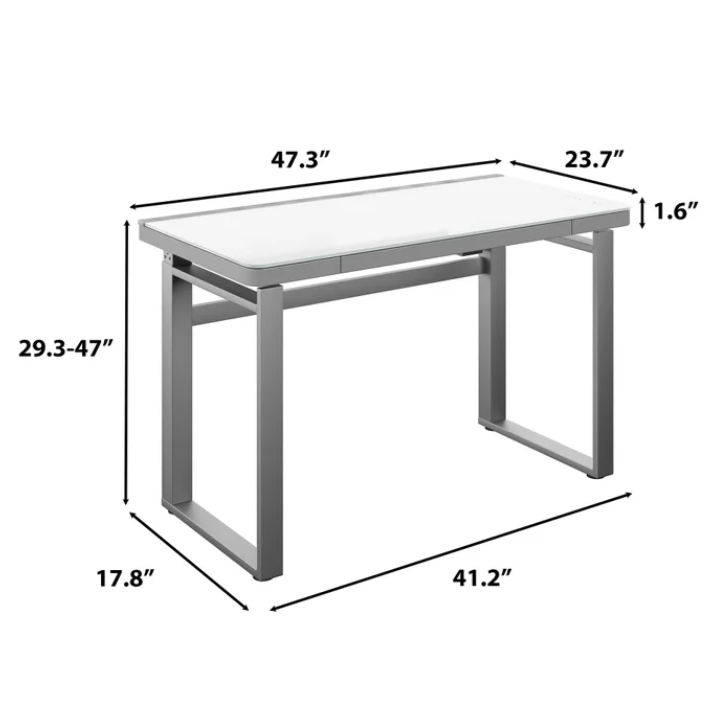 Tresthtanti Aurthtora 47” Adjustable Height Desk with LED Lighting