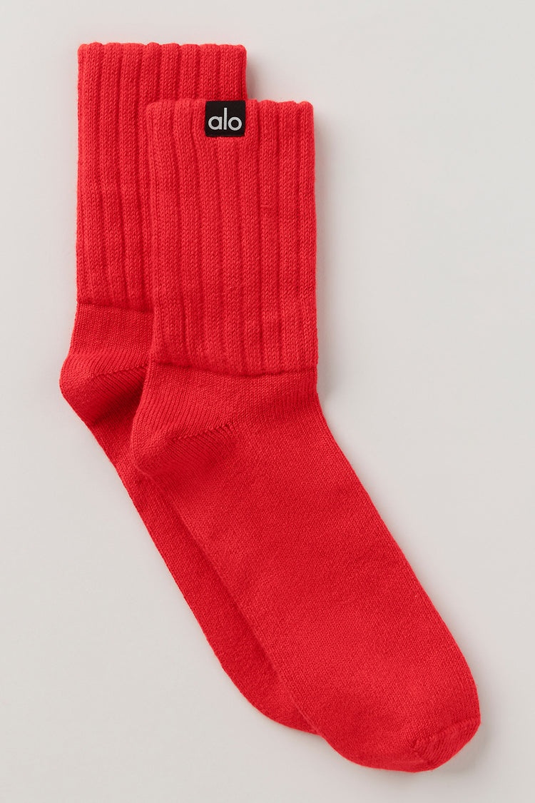 Unisex Half-Crew Scrunch Sock