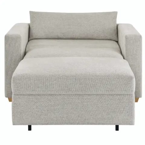 Dillard Convertible Sleeper Chair in open position.