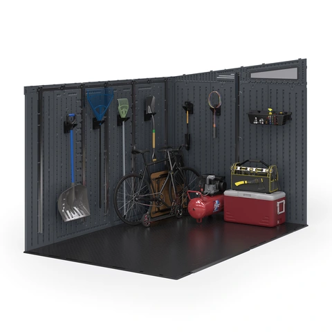 Shed interior cutaway 