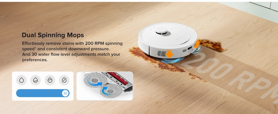 Dual Spinning Mopping