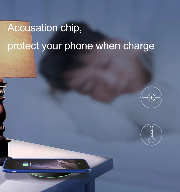 Custom Logo Promotional Gifts Universal 15W Wireless Charging Pad Fast Charger Portable Round Aluminium Alloy 10W LED Light Wireless Chargers