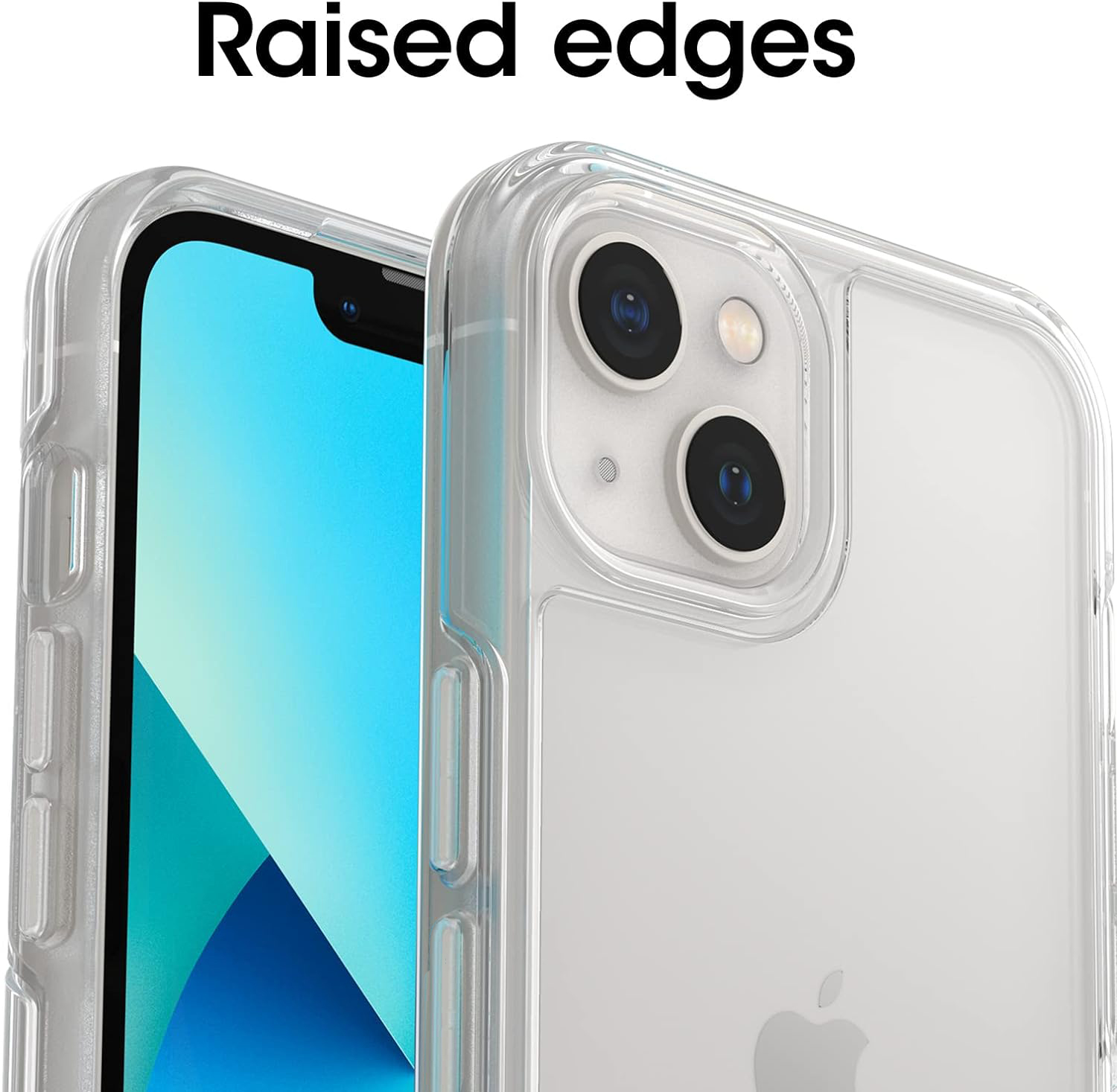 iPhone 13 (ONLY) Symmetry Series Case - CLEAR, ultra-sleek, wireless charging compatible, raised edges protect camera & screen