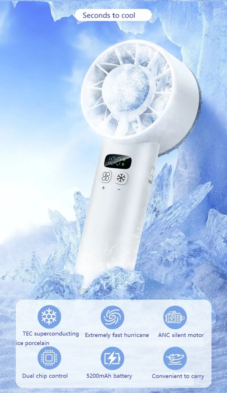 2025 Outdoor Portable Rechargeable High Speed USB Charging Mini Handheld Fan