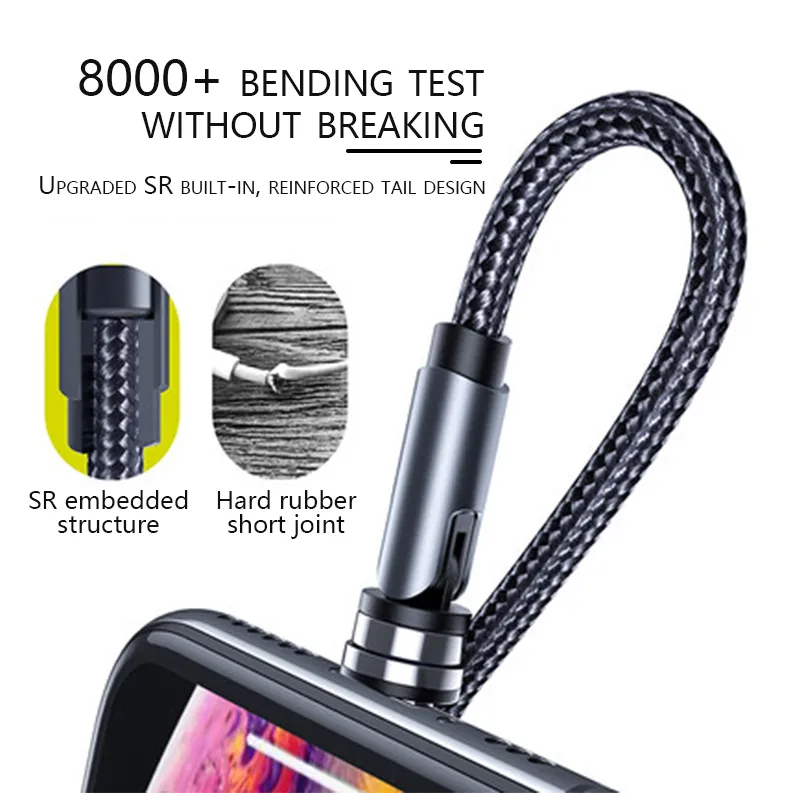 Magnetic Trio Charger Cable for All Phones